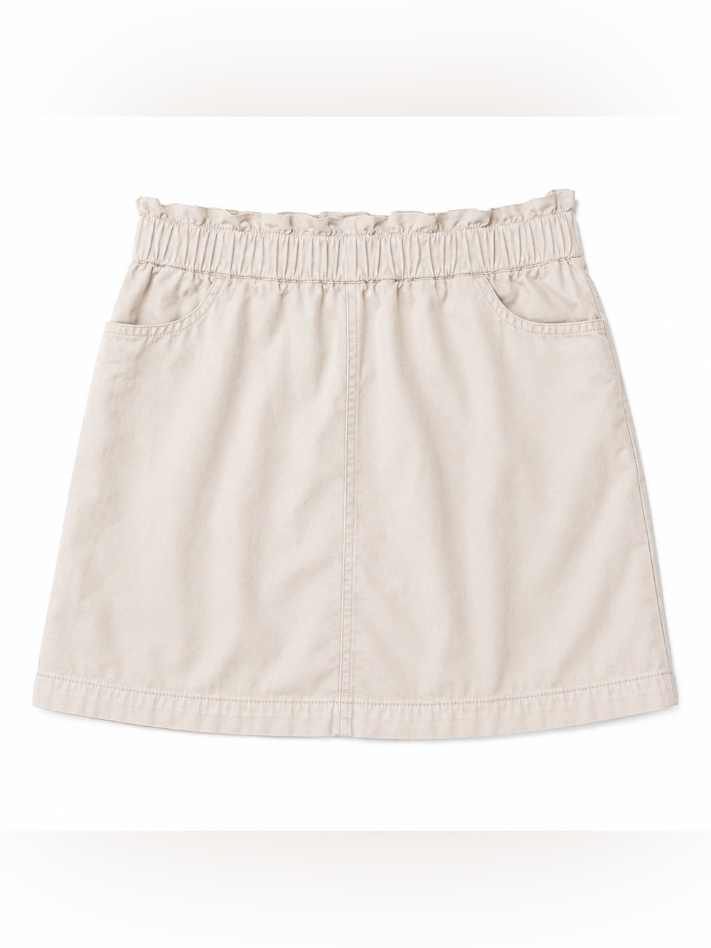 Jane and Delancey Cream Elastic-Waist Mini Skirt